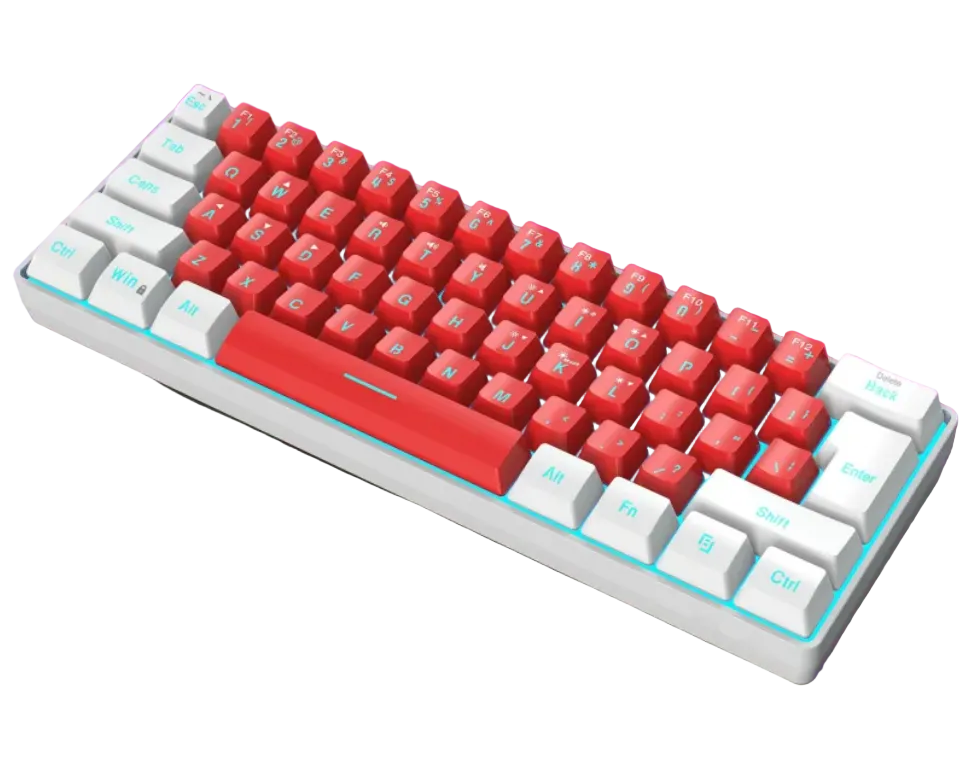 Compact 61-Key Wired Membrane Keyboard