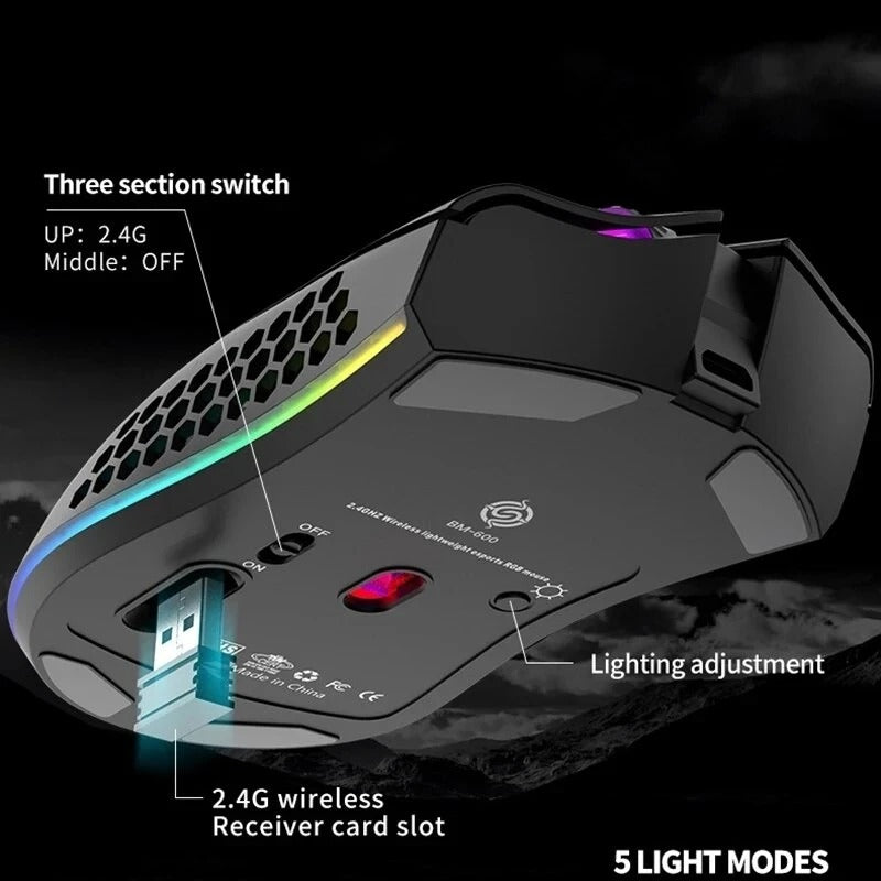 VaultHaul Honeycomb Wireless Gaming Mouse